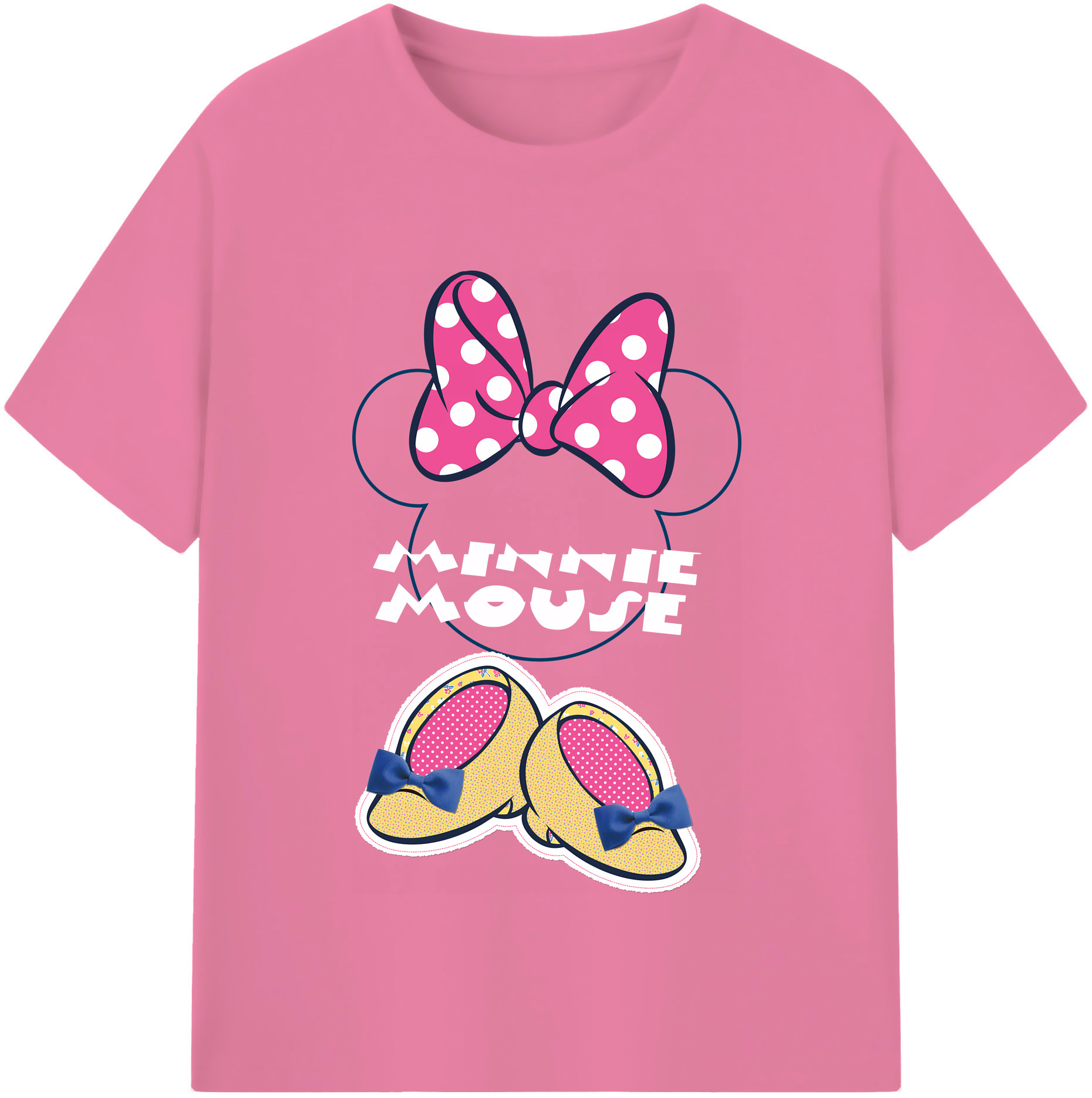 （画像用） ミッキーマウス Mickey Mouse 綿100％半袖Tシャツ（フロントプリント）